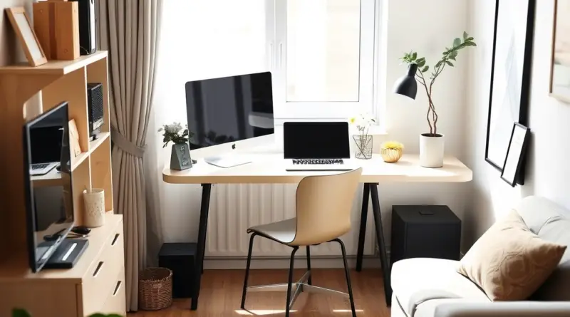 Escritório em Casa para Pequenos Apartamentos