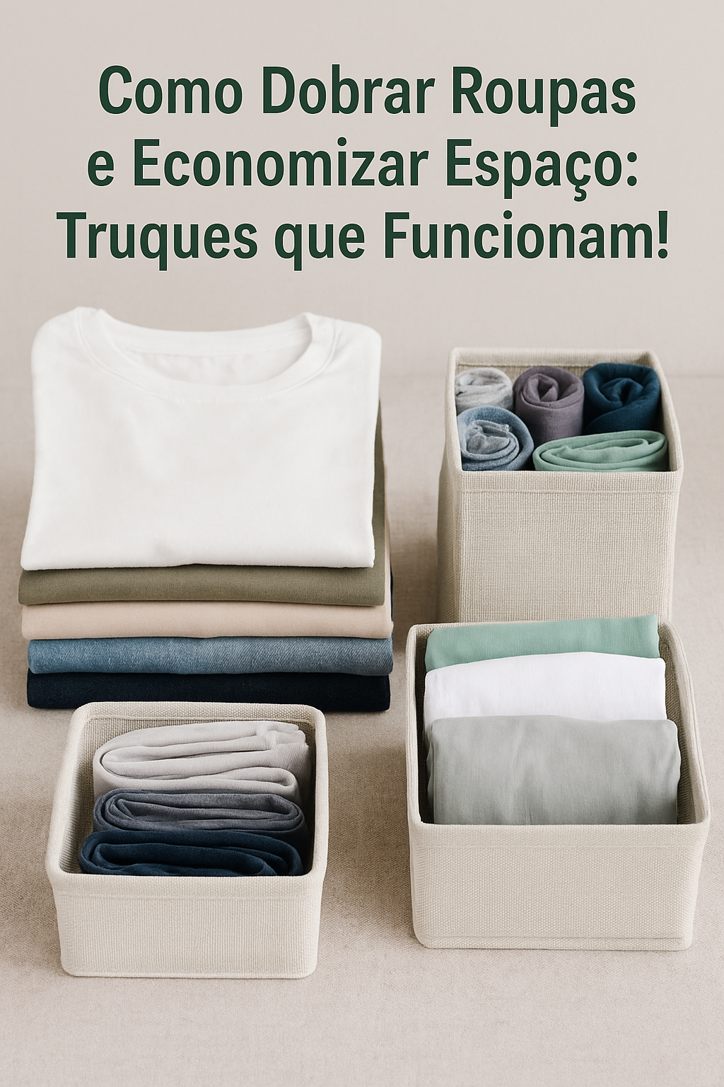 Como Dobrar Roupas e Economizar Espaço