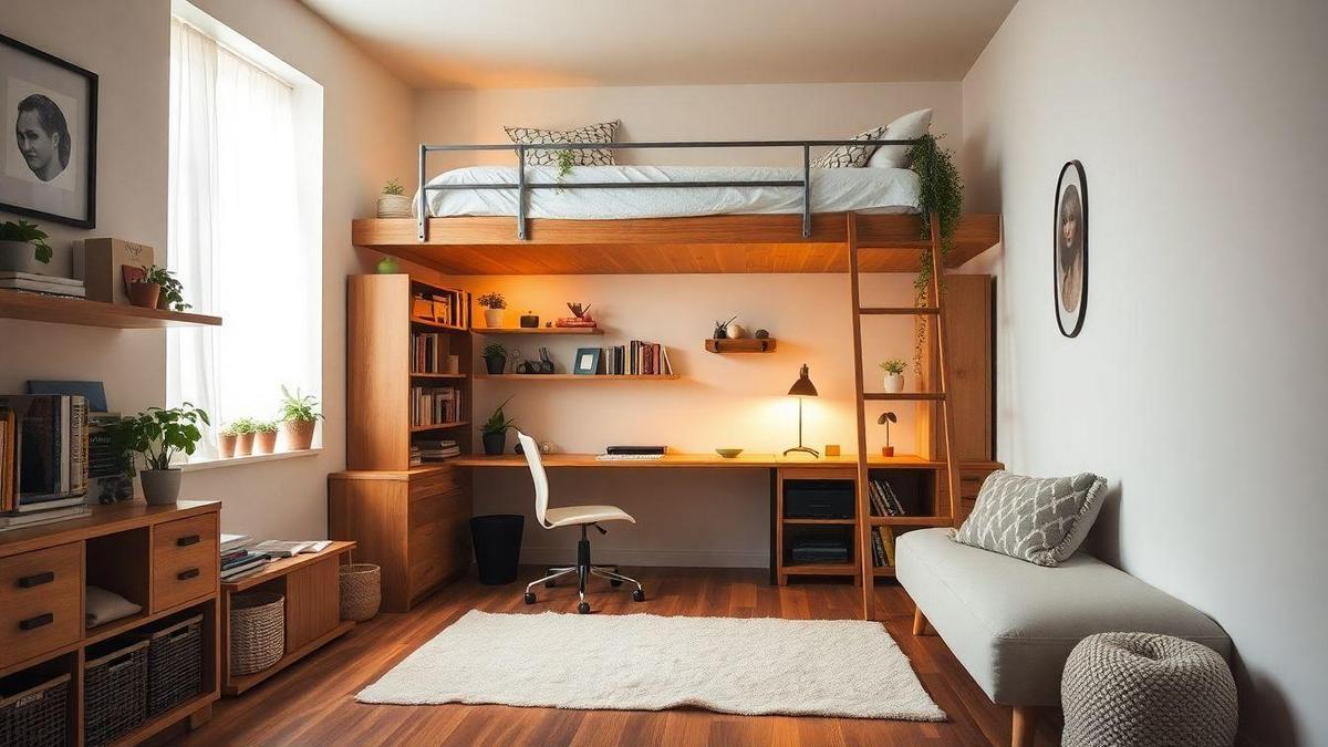 Aproveitamento de Espaço em Quarto Pequeno