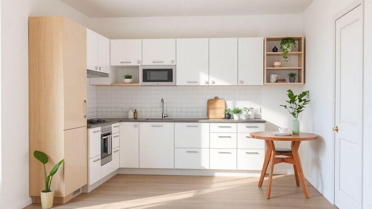 Decoração minimalista: menos é mais em cozinhas pequenas