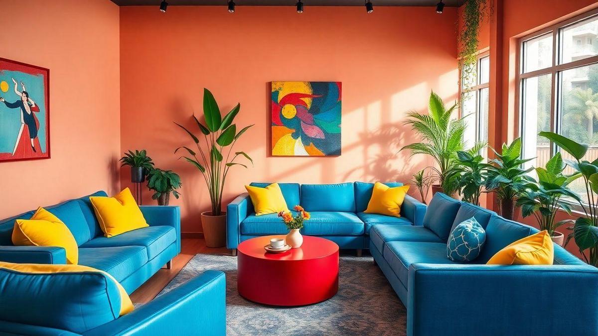 Cores Vibrantes na Decoração