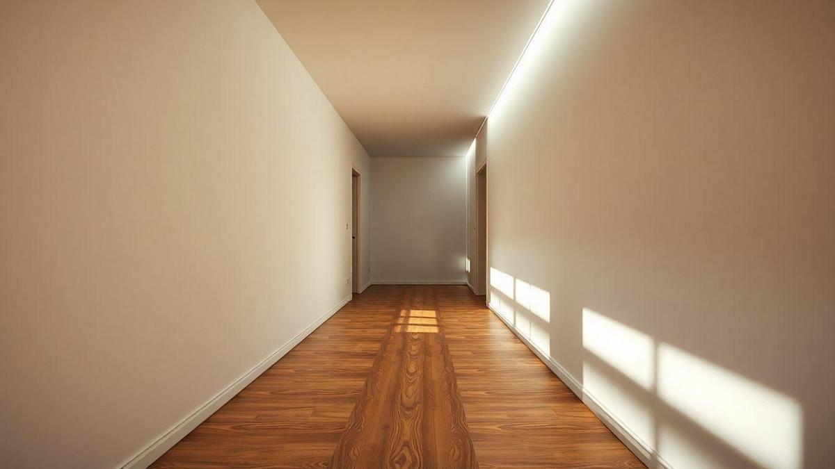 Direção da luz para alongar espaços: apontamento e foco