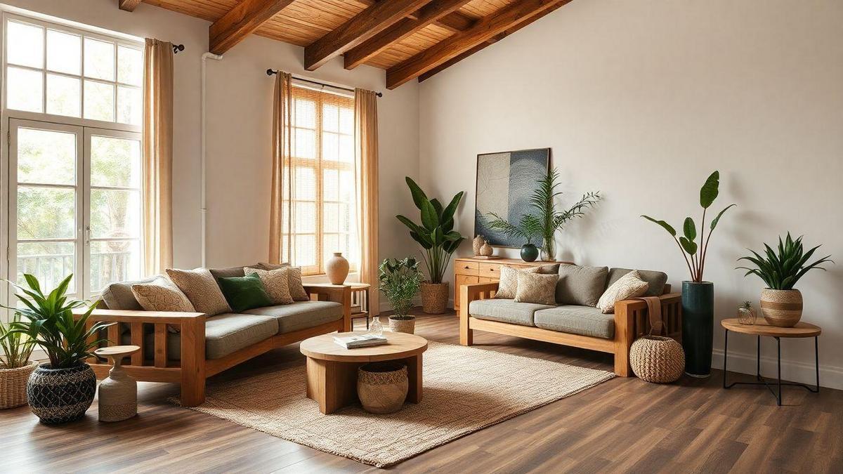 Elementos Naturais na Decoração Rústica Moderna