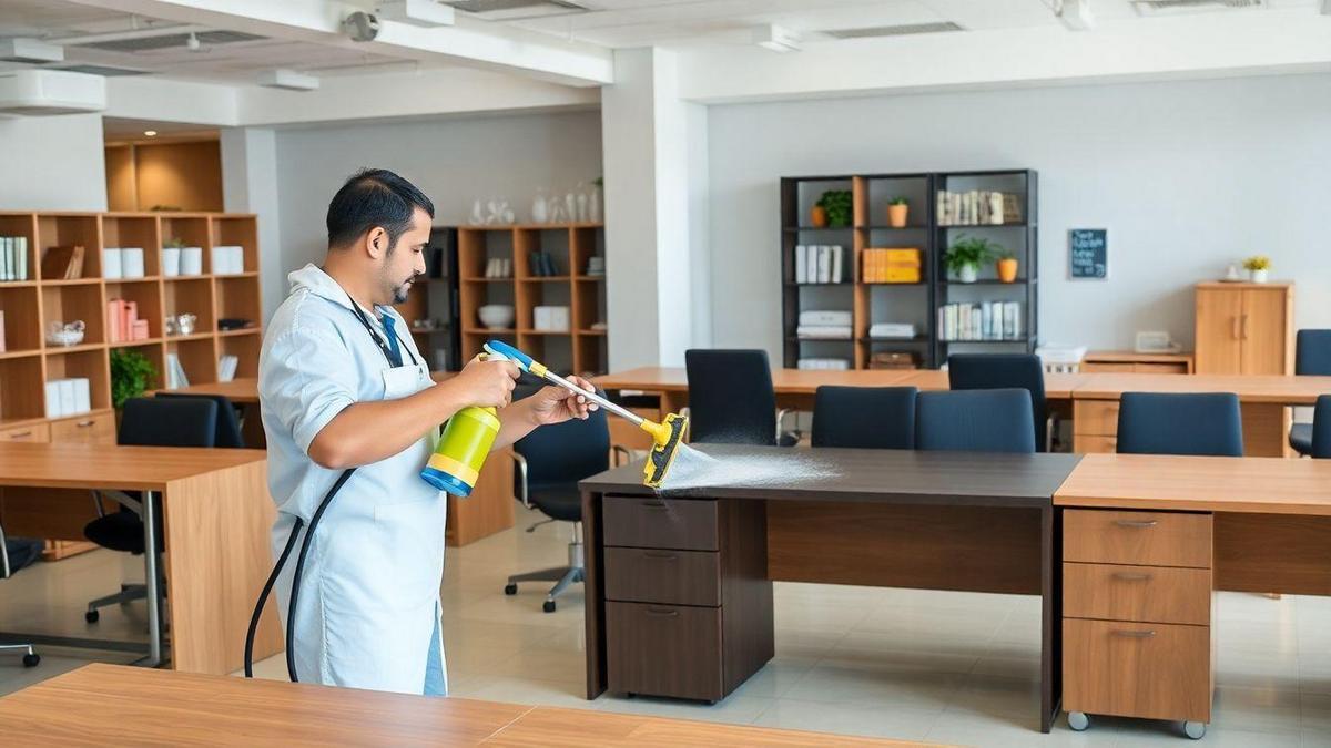 Limpeza de Cadeiras de Escritório de Couro