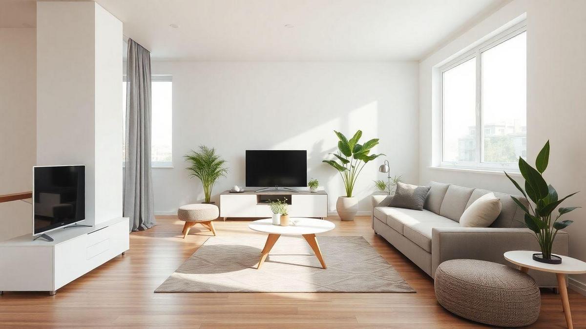 Planejamento de layout para otimização de espaço com móveis modulares