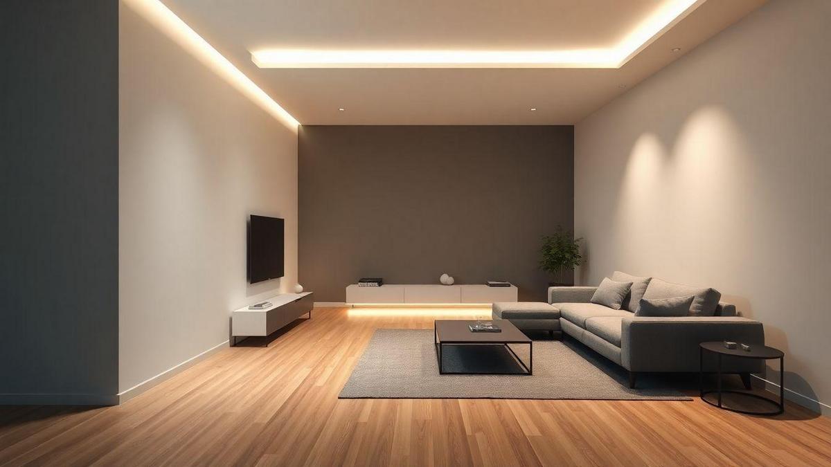 Sanca de LED para alongar ambiente: tipos e efeito visual
