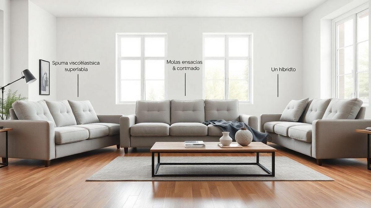 Tipos de colchão e conforto do sofá cama
