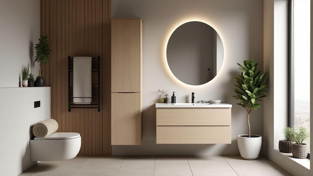 Aproveite o armazenamento criativo e vertical no seu banheiro Aproveite o armazenamento criativo e vertical no seu banheiro