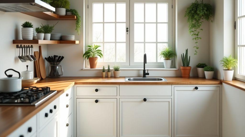 Decoração funcional que une estética e organização cozinha pequena