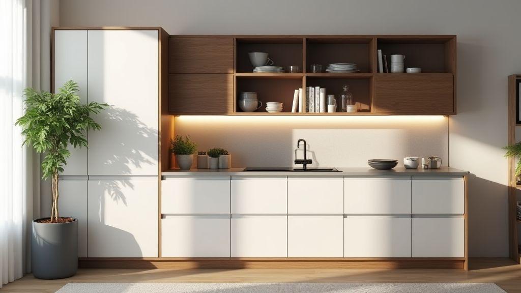 Escolha móveis multifuncionais e acessórios multifuncionais cozinha pequena