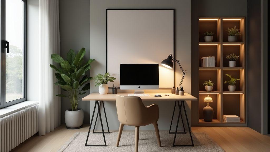 Iluminação para escritório doméstico que reduz cansaço visual Iluminação para escritório doméstico que reduz cansaço visual