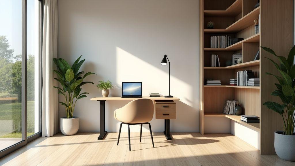 Planeje o espaço para um escritório em casa eficiente Planeje o espaço para um escritório em casa eficiente