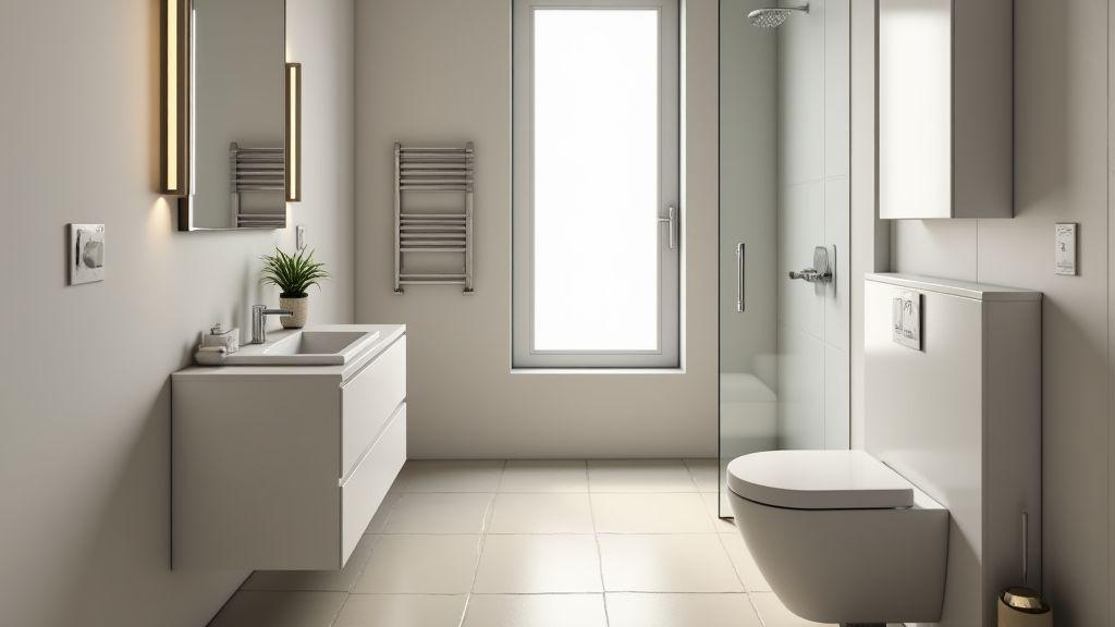 Planeje o layout do seu banheiro pequeno para circulação e função Planeje o layout do seu banheiro pequeno para circulação e função